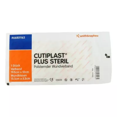 Cutiplast Plus sterilus 10x19,8 cm tvarstis, 1 vnt