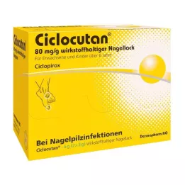CICLOCUTAN 80 mg/g nagų lako, kurio sudėtyje yra veikliosios medžiagos, 6 g