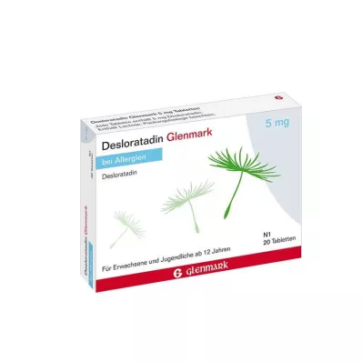 Desloratadine Glenmark 5 mg tabletės, 20 vnt