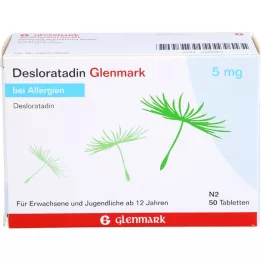 DESLORATADIN Glenmark 5 mg tabletės, 50 vnt
