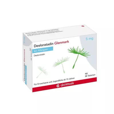 Desloratadine Glenmark 5 mg tabletės, 50 vnt