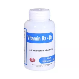 VITAMIN K2+D3 Berco kapsulės, 120 kapsulių