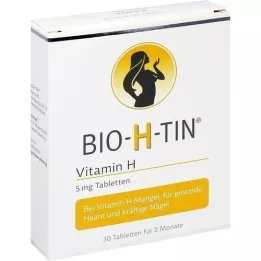 BIO-H-TIN Vitaminas H 5 mg 2 mėnesiams tabletės, 30 vnt