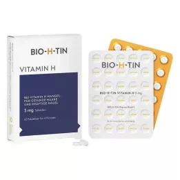 BIO-H-TIN Vitaminas H 5 mg 4 mėnesiams tabletės, 60 vnt
