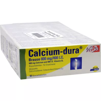 CALCIUM DURA Vit D3 Effervescent 600 mg/400 I.U., 50 vnt
