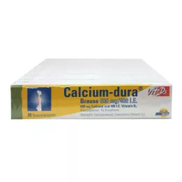 CALCIUM DURA Vit D3 Effervescent 600 mg/400 I.U., 120 vnt