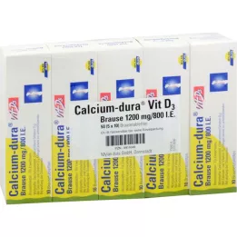 CALCIUM DURA Vit D3 šnypščiantis 1200 mg/800 I.U., 50 vnt