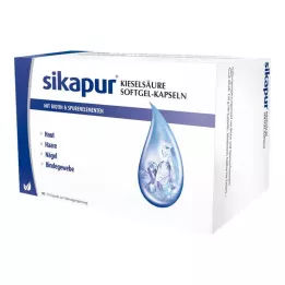 SIKAPUR Silicio rūgšties minkštosios gelio kapsulės su biotinu, 90 vnt