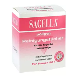 SAGELLA poligyn valomosios servetėlės intymiai higienai, 10 vnt