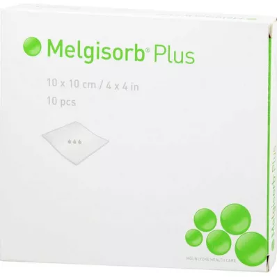 Melgisorb Plus Alginato tvarstis 10x10 cm sterilus, 10 vnt