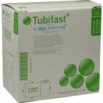 TUBIFAST Dviejų krypčių ruožas 5 cmx10 m, žalias, 1 vnt