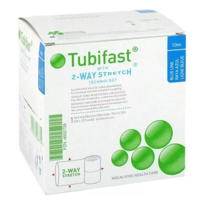 TUBIFAST Dviejų krypčių ruožas 7,5 cmx10 m mėlynos spalvos, 1 vnt