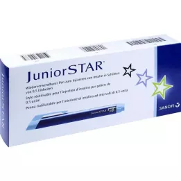JUNIORSTAR Injekcijos įtaisas mėlynos spalvos, 1 vnt