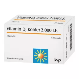 VITAMIN D3 KÖHLER 2 000 I.U. kapsulės, 60 vnt