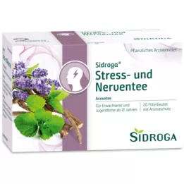 SIDROGA Streso ir nervų arbatos filtravimo maišeliai, 20X2,0 g