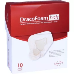 Dracofoam lipnus putplasčio žaizdų tvarstis 5x5 cm, 10 vnt