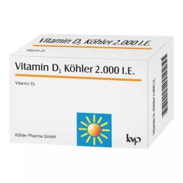 VITAMIN D3 KÖHLER 2 000 I.U. kapsulės, 120 vnt