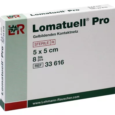 LOMATUELL Pro 5x5 cm sterilus, 8 vnt