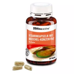 SOVITA ACTIVE Vitaminų kapsulės su midijų koncentratu, 180 vnt