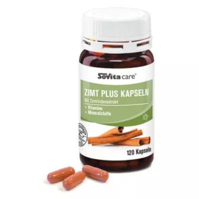 SOVITA CARE Cinnamon Plus kapsulės, 120 kapsulių