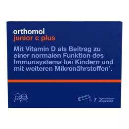 ORTHOMOL Junior C plus granulės, 7 vnt