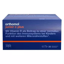ORTHOMOL Junior C plus kramtomosios tabletės mandarinas/apelsinas, 30 vnt