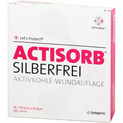 Actisorb besidabriniai 10,5x10,5 cm kompresai, 10 vnt Actisorb besidabriniai 10,5x10,5 cm kompresai, 10 vnt