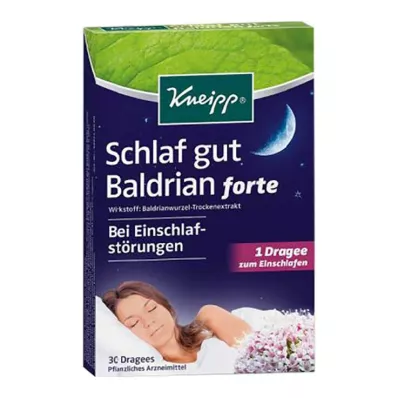 Kneipp Sleep well Valerian forte dengtos tabletės, 30 vnt Kneipp Sleep well Valerian forte dengtos tabletės, 30 vnt