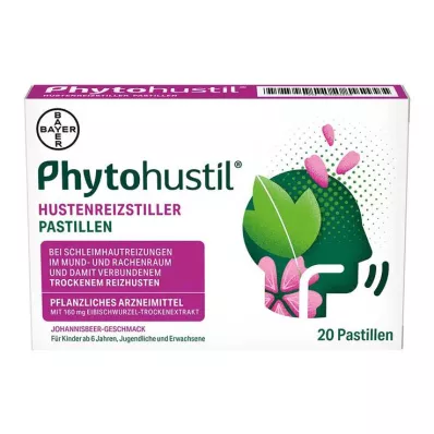 Phytohustil kosulį slopinančios pastilės, 20 vnt