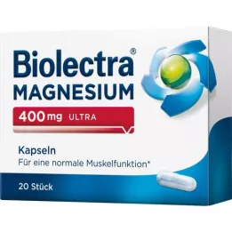 BIOLECTRA Magnio 400 mg ultra kapsulės, 20 vnt