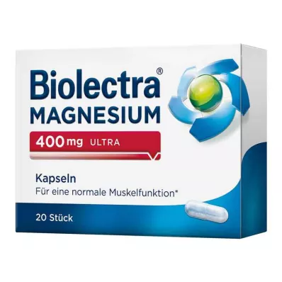 Biolectra Magnesium 400 mg ultra kapsulės, 20 vnt