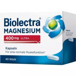 BIOLECTRA Magnio 400 mg ultra kapsulės, 40 vnt