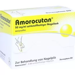 AMOROCUTAN 50 mg/ml nagų lako, kurio sudėtyje yra veikliosios medžiagos, 3 ml