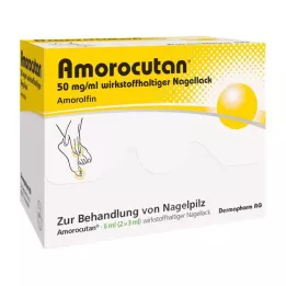AMOROCUTAN 50 mg/ml nagų lako, kurio sudėtyje yra veikliosios medžiagos, 6 ml