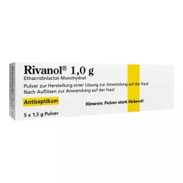 RIVANOL 1,0 g miltelių, 5 vnt