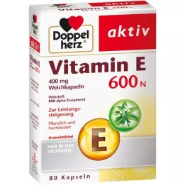 DOPPELHERZ Vitaminas E 600 N minkštos kapsulės, 80 vnt