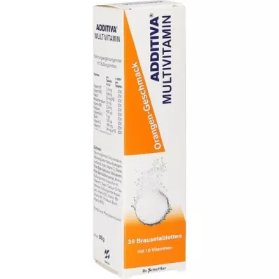 ADDITIVA Multivit.Orange R putojančios tabletės, 20 vnt