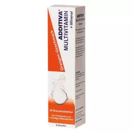 ADDITIVA Multivit.+Mineral Orange R putojančios tabletės, 20 vnt