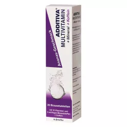 ADDITIVA Multivit. +Mineral+Coff.Pineapple R Br. tabletės, 20 vnt