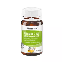 SOVITA CARE Vitaminas C 300 ilgalaikių kapsulių, 90 kapsulių