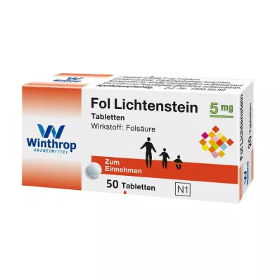 FOL Lichtenstein 5 mg tabletės, 50 vnt