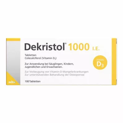 Dekristol 1000 TV tabletės, 100 vnt