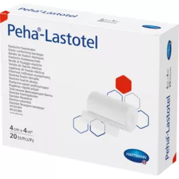 PEHA-LASTOTEL Fiksacinis tvarstis 4 cmx4 m, 20 vnt