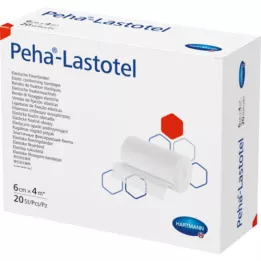 PEHA-LASTOTEL Fiksacinis tvarstis 6 cmx4 m, 20 vnt