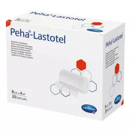 PEHA-LASTOTEL Fiksacinis tvarstis 8 cmx4 m, 20 vnt