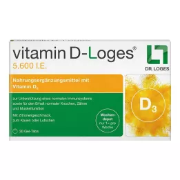 VITAMIN D-LOGES 5 600 I.U. kramtomųjų tablečių per savaitę, 30 vnt