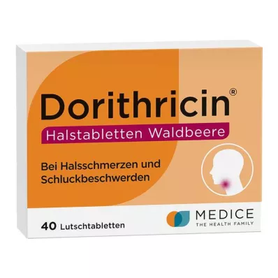 DORITHRICIN Gerklės pastilės su miško uogomis, 40 vnt