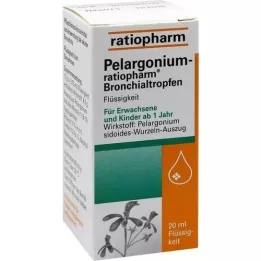 PELARGONIUM-RATIOPHARM Bronchų lašai, 20 ml
