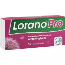 LORANOPRO 5 mg plėvele dengtos tabletės, 50 vnt