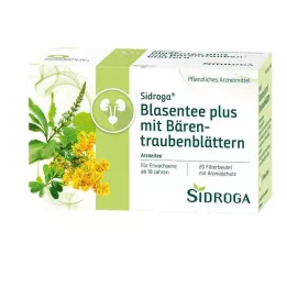 SIDROGA Ceai de vezică urinară plus cu frunze de bearberry, 20X2.0 g